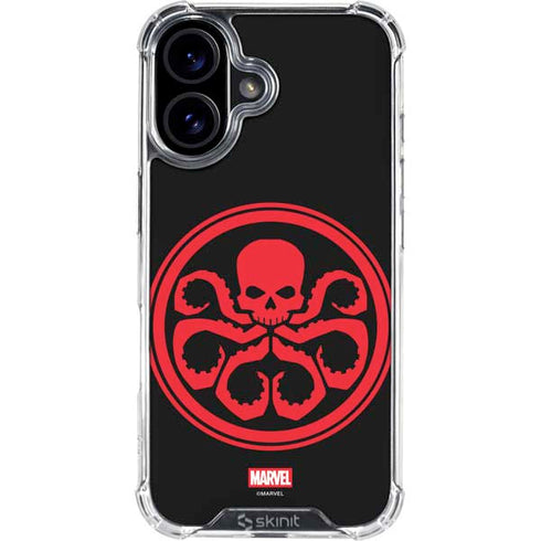 Marvel Captain America Hydra Symbol iPhone 16 Clear Case
